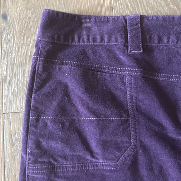 Athleta Roseville Brushed Velvet Cotton Skirt Womens 10 A-Line Soft Stretch - Picture 3 of 11